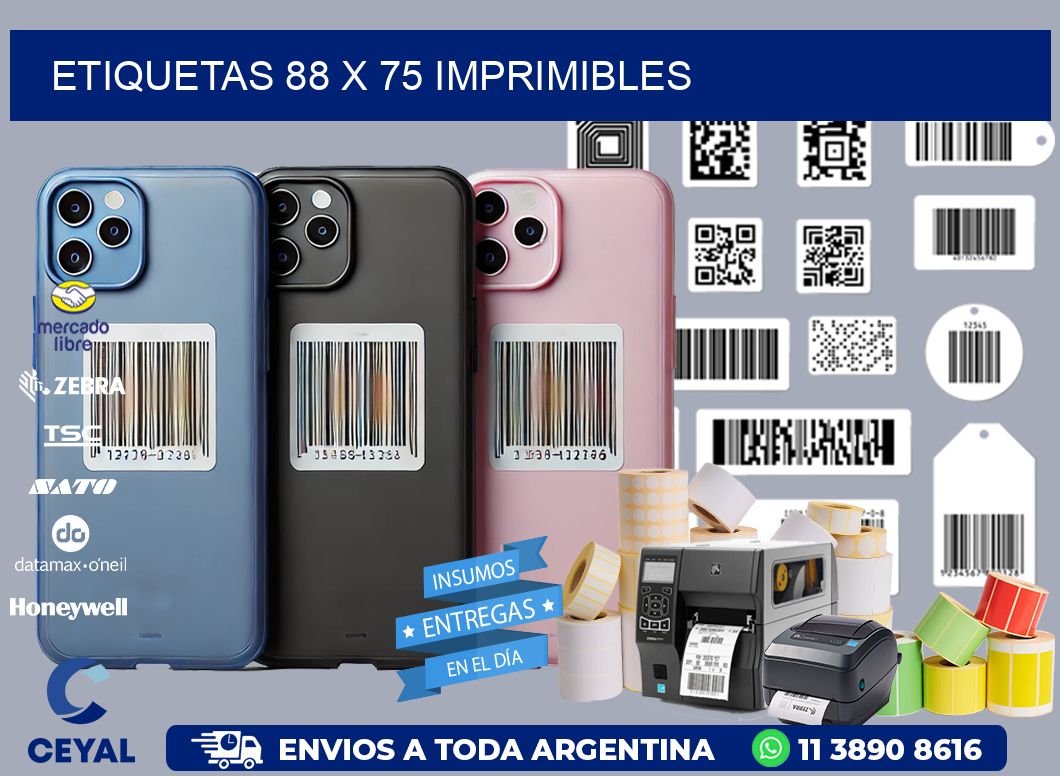 ETIQUETAS 88 x 75 IMPRIMIBLES