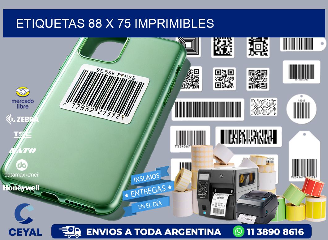 ETIQUETAS 88 x 75 IMPRIMIBLES