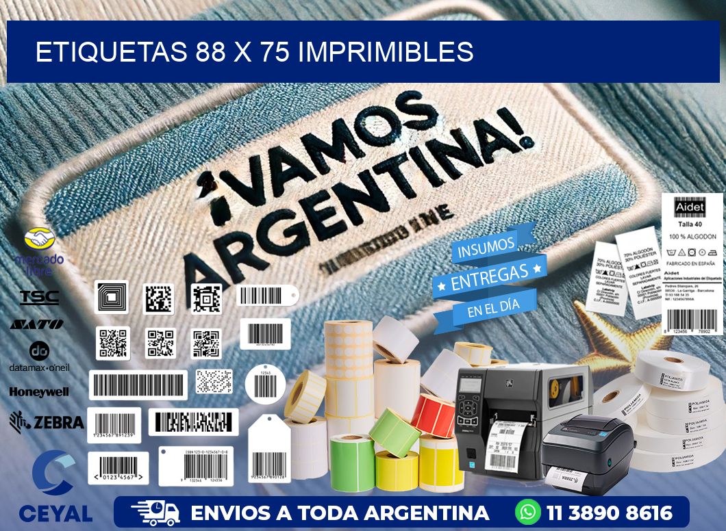 ETIQUETAS 88 x 75 IMPRIMIBLES