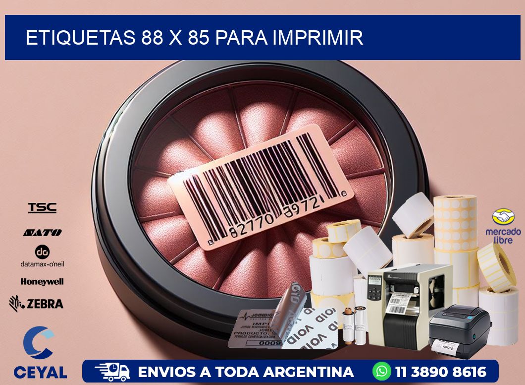 ETIQUETAS 88 x 85 PARA IMPRIMIR