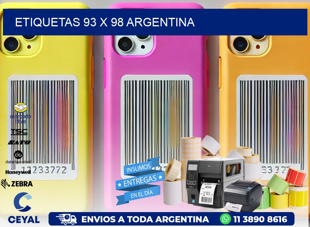 ETIQUETAS 93 x 98 ARGENTINA