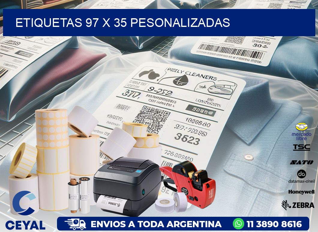 ETIQUETAS 97 x 35 PESONALIZADAS