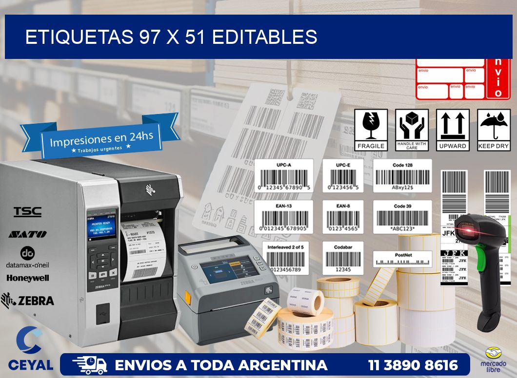 ETIQUETAS 97 x 51 EDITABLES