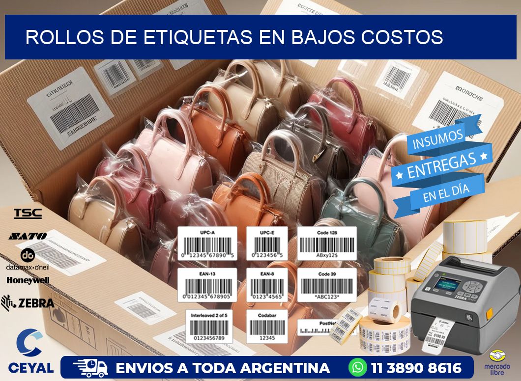 ROLLOS DE ETIQUETAS EN BAJOS COSTOS