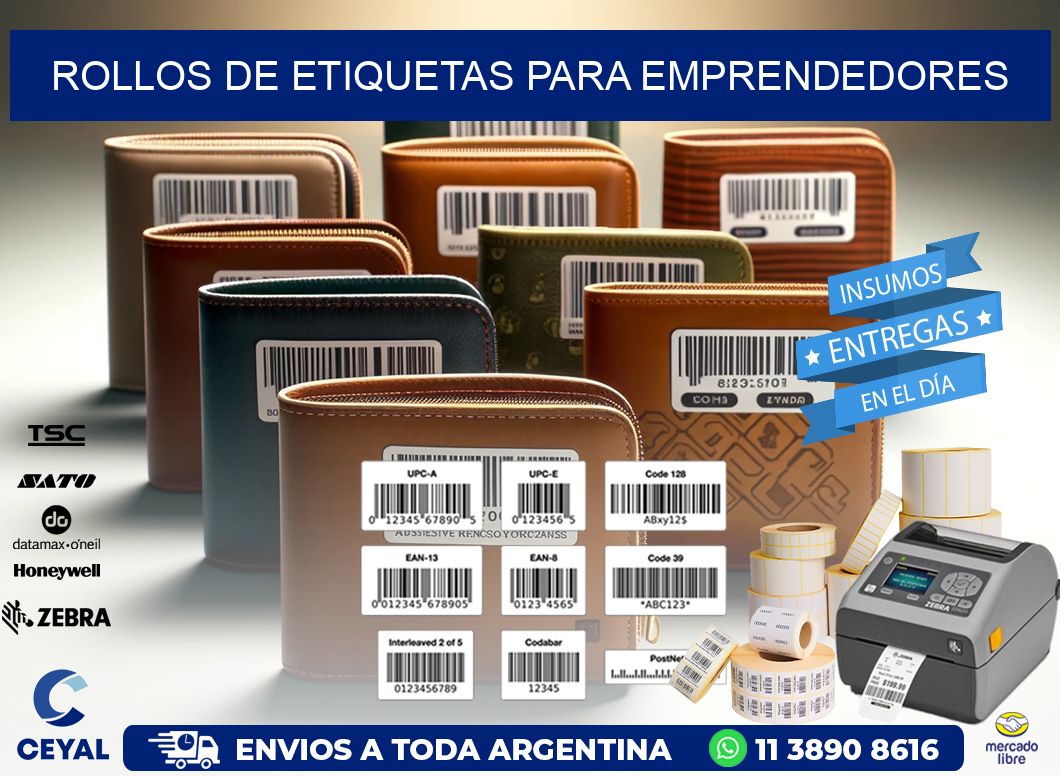 ROLLOS DE ETIQUETAS PARA EMPRENDEDORES