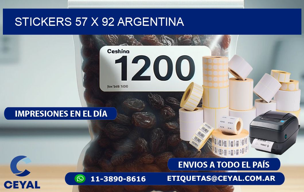 STICKERS 57 x 92 ARGENTINA