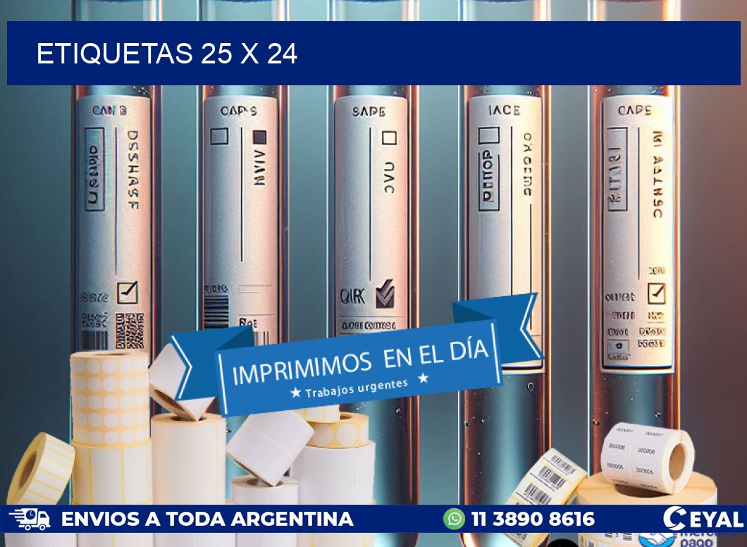 etiquetas 25 x 24