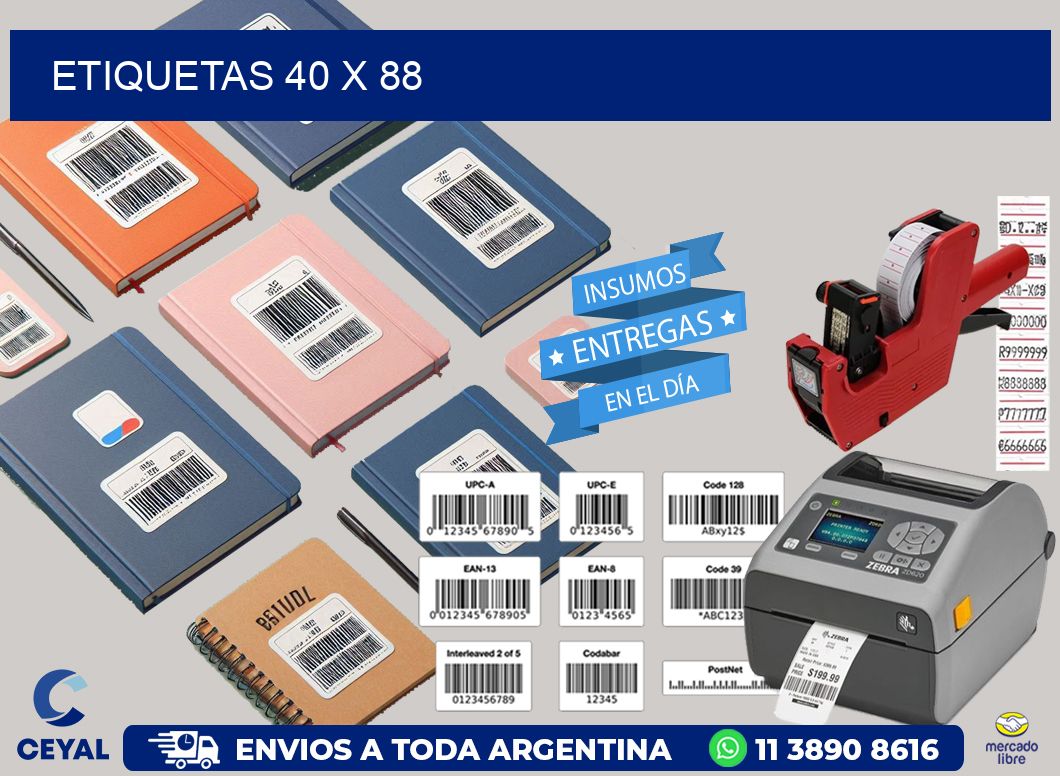 etiquetas 40 x 88