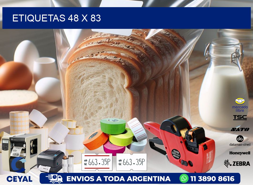 etiquetas 48 x 83
