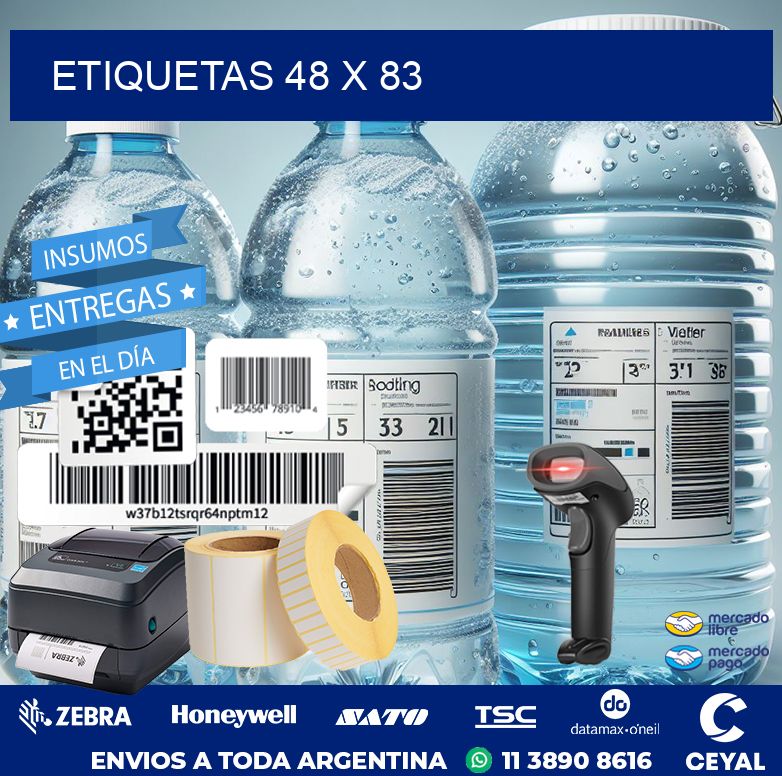 etiquetas 48 x 83