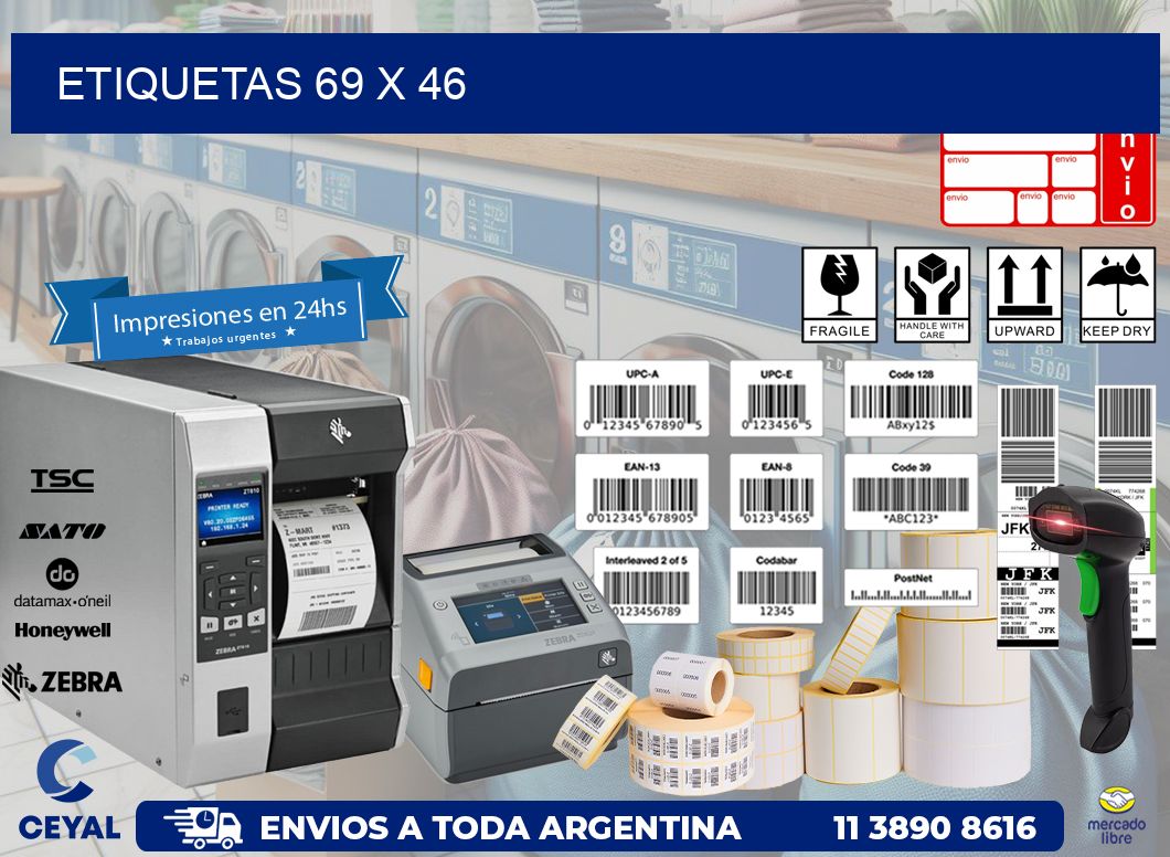 etiquetas 69 x 46