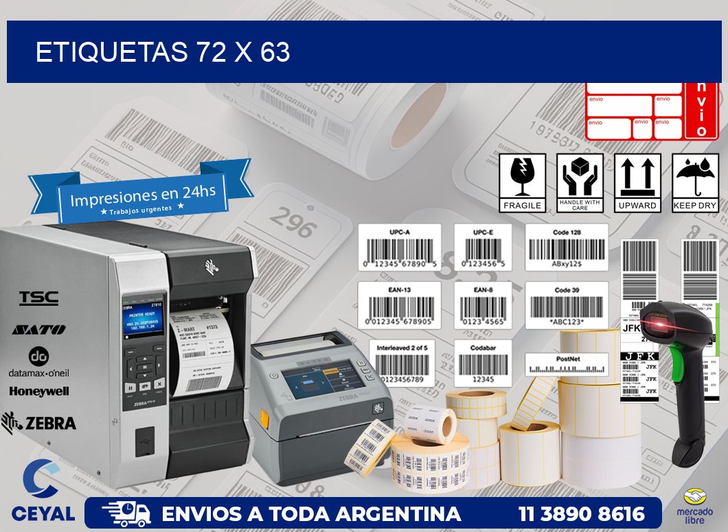 etiquetas 72 x 63