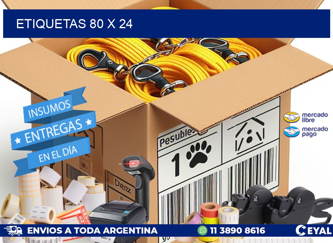 etiquetas 80 x 24