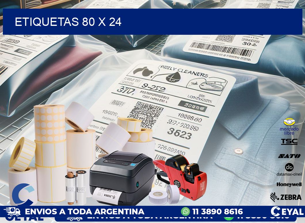 etiquetas 80 x 24