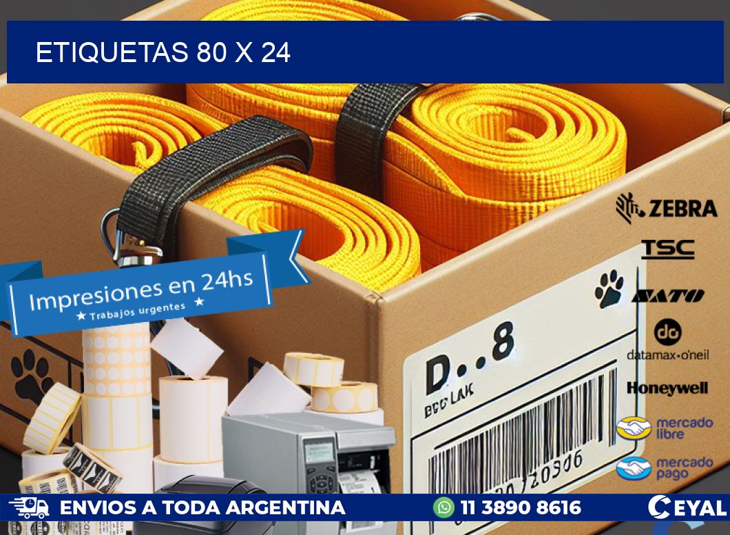etiquetas 80 x 24