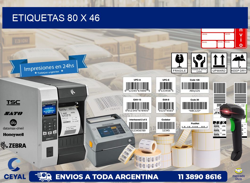 etiquetas 80 x 46