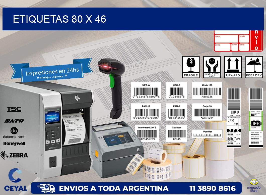 etiquetas 80 x 46