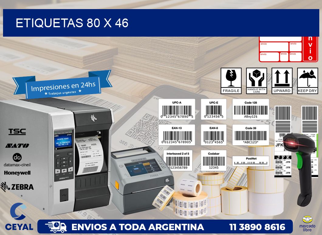 etiquetas 80 x 46