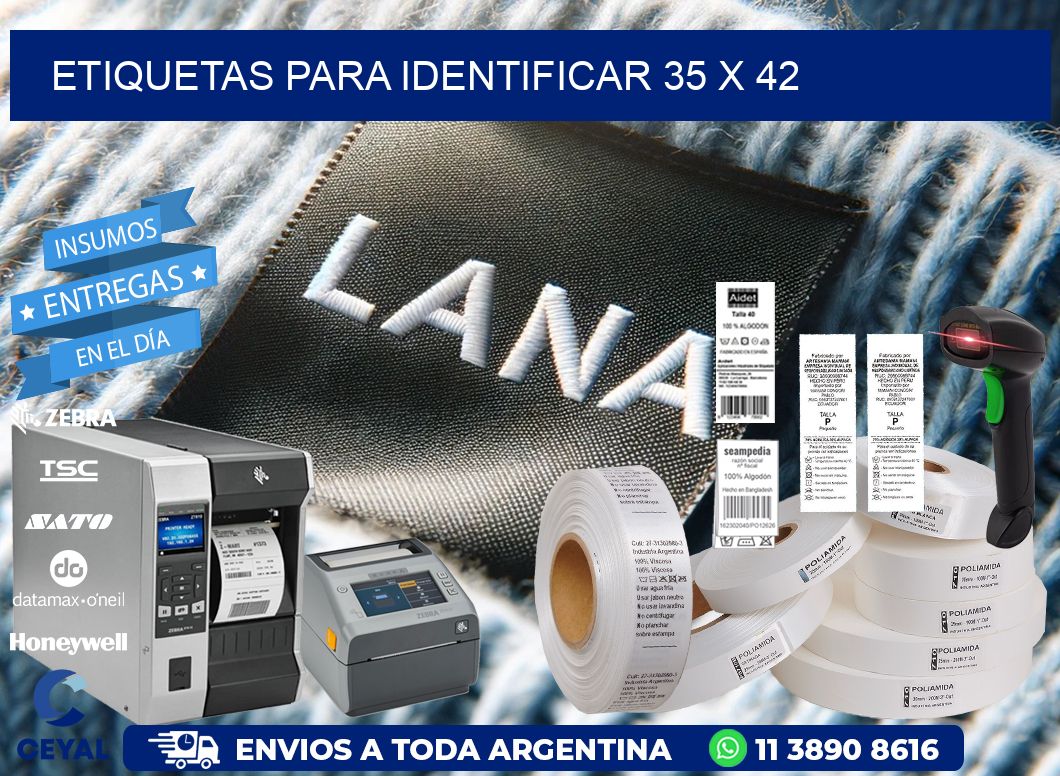 etiquetas para identificar 35 x 42