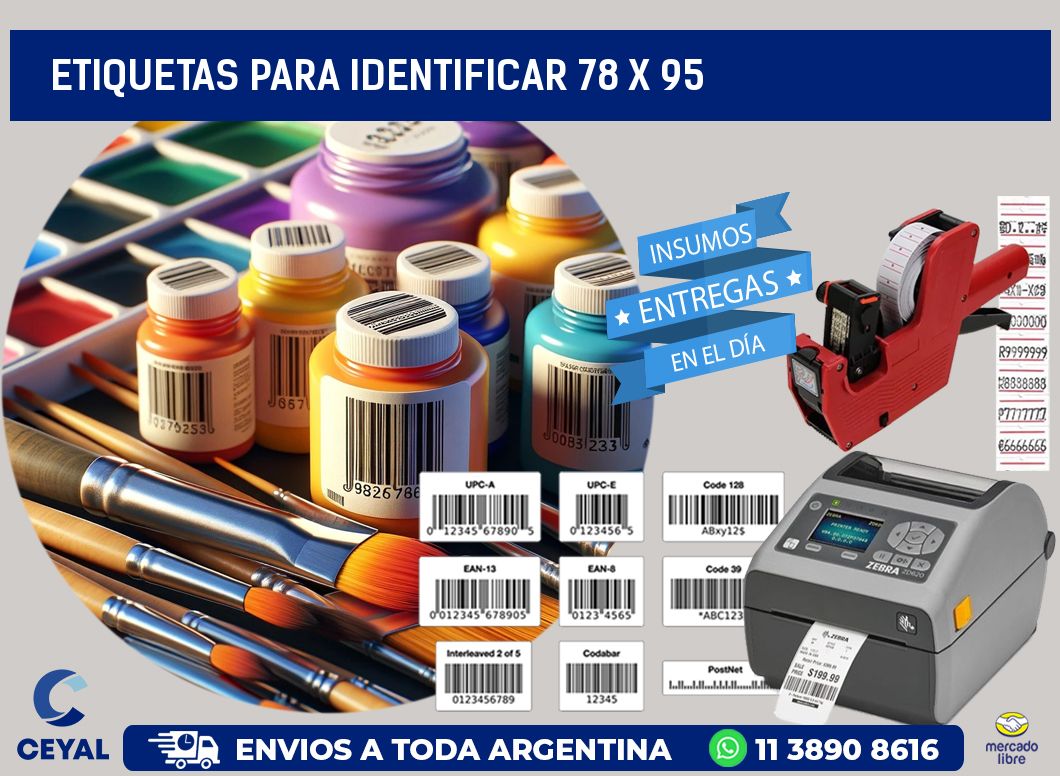 etiquetas para identificar 78 x 95