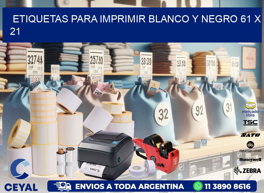 etiquetas para imprimir blanco y negro 61 x 21