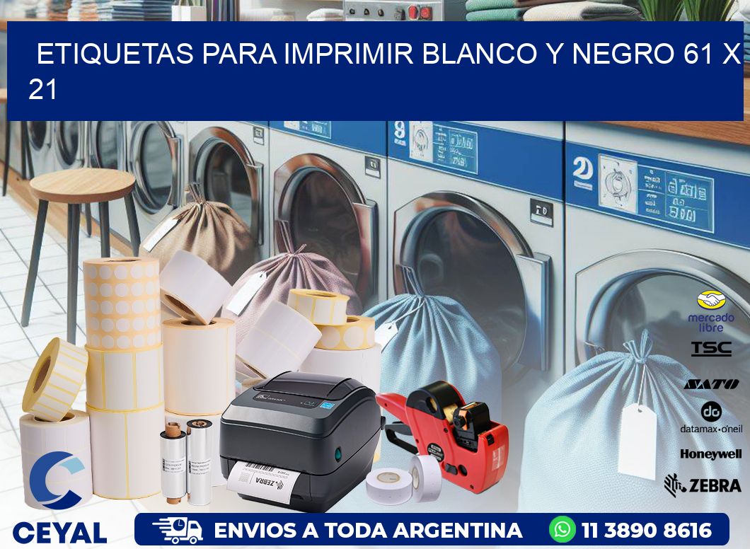 etiquetas para imprimir blanco y negro 61 x 21