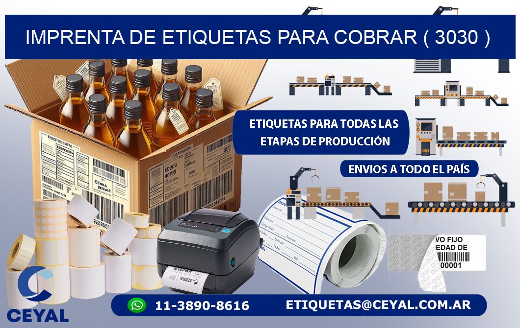 imprenta de etiquetas para cobrar ( 3030 )