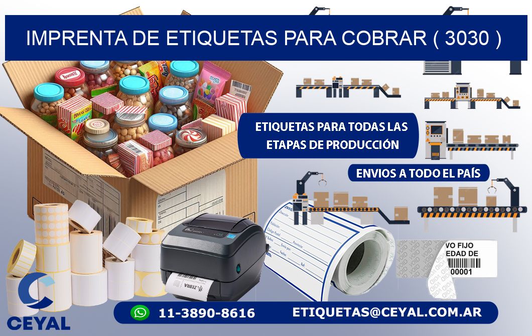 imprenta de etiquetas para cobrar ( 3030 )