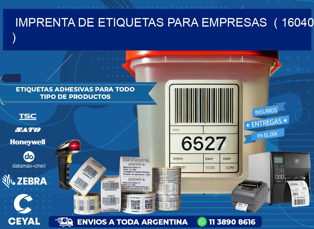 imprenta de etiquetas para empresas  ( 16040 )