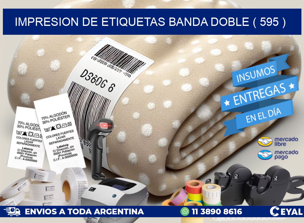impresion de etiquetas banda doble ( 595 )