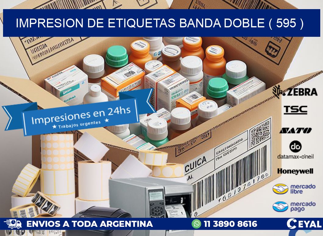 impresion de etiquetas banda doble ( 595 )