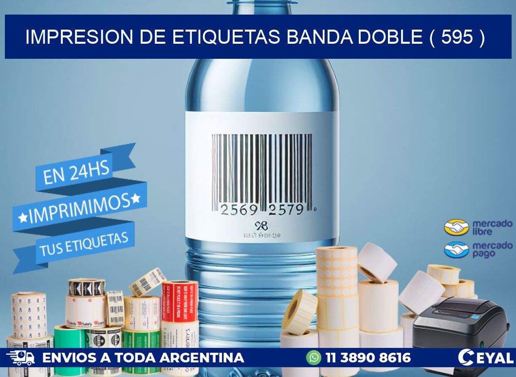 impresion de etiquetas banda doble ( 595 )