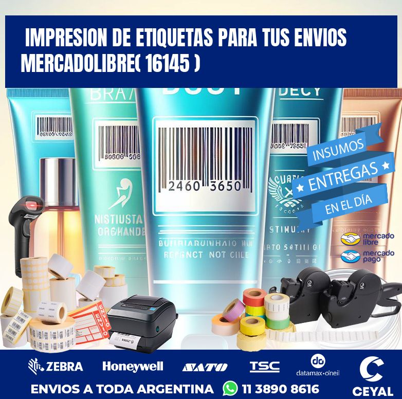impresion de etiquetas para tus envios mercadolibre( 16145 )