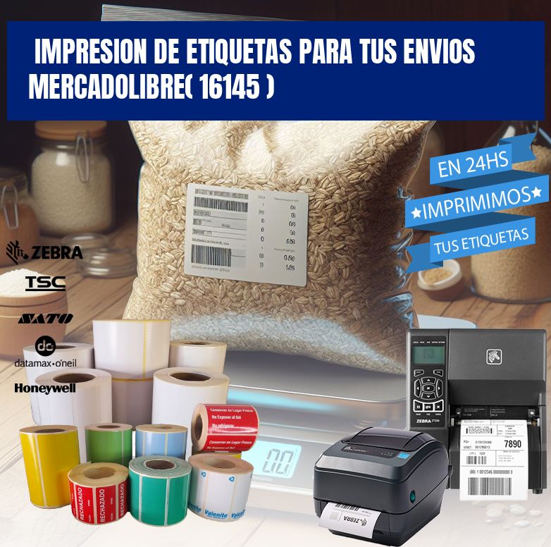impresion de etiquetas para tus envios mercadolibre( 16145 )