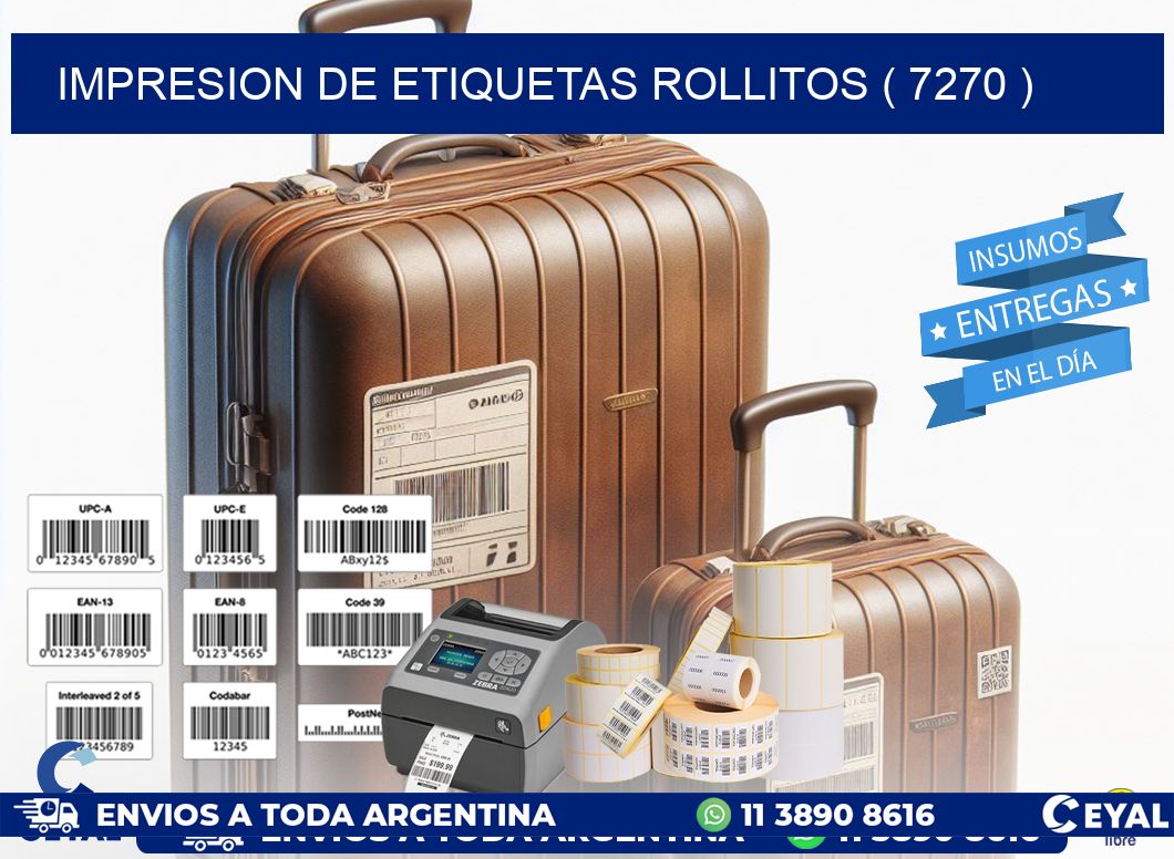 impresion de etiquetas rollitos ( 7270 )