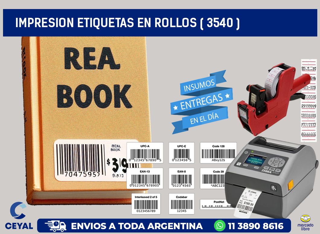 impresion etiquetas en rollos ( 3540 )