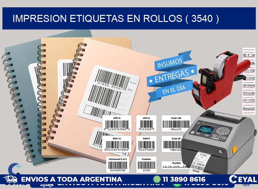 impresion etiquetas en rollos ( 3540 )