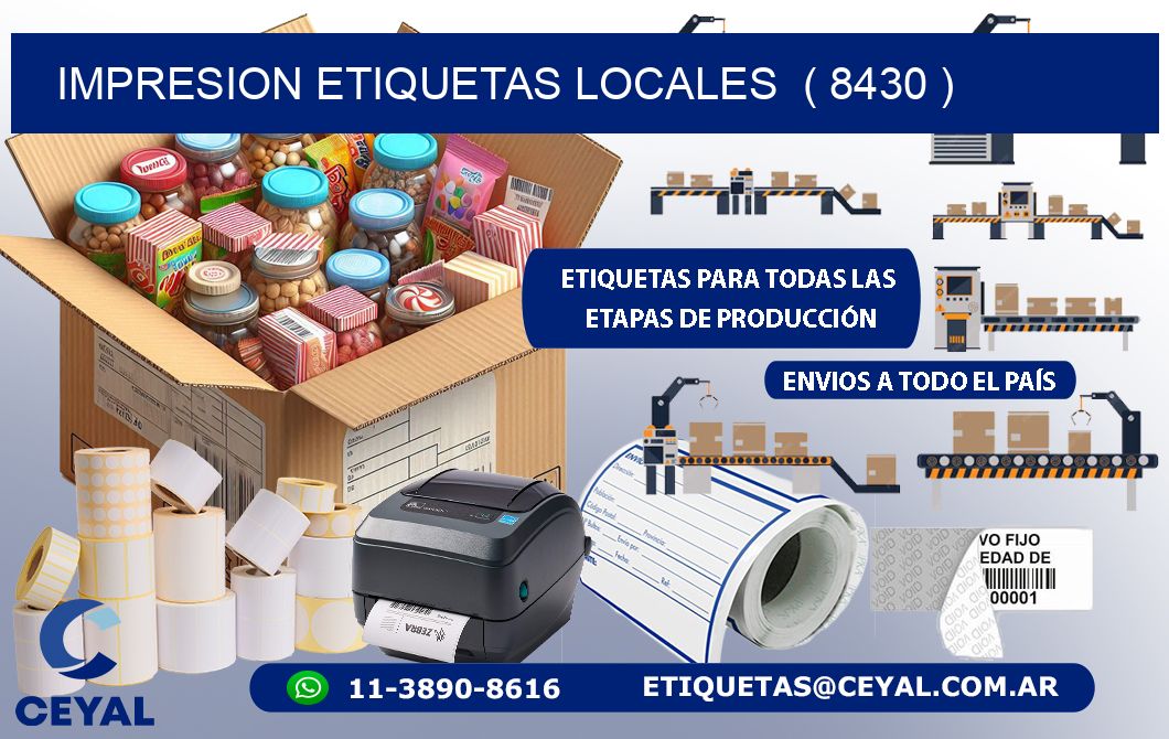 impresion etiquetas locales  ( 8430 )