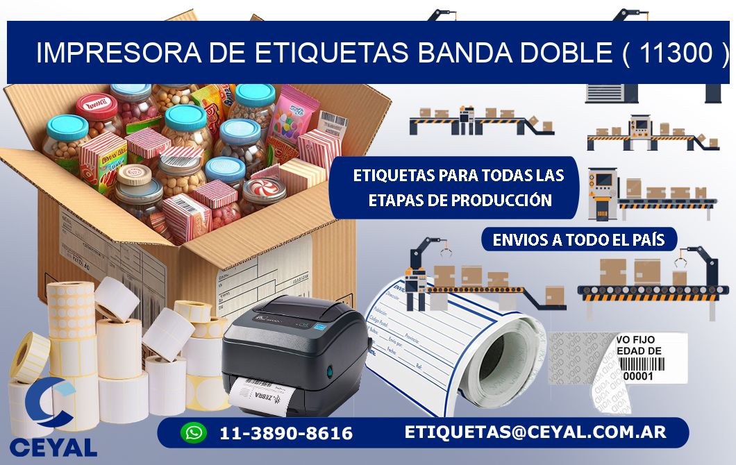impresora de etiquetas banda doble ( 11300 )