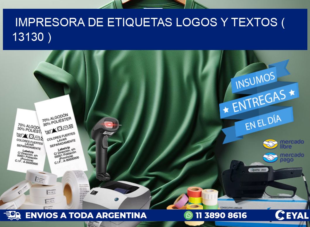 impresora de etiquetas logos y textos ( 13130 )