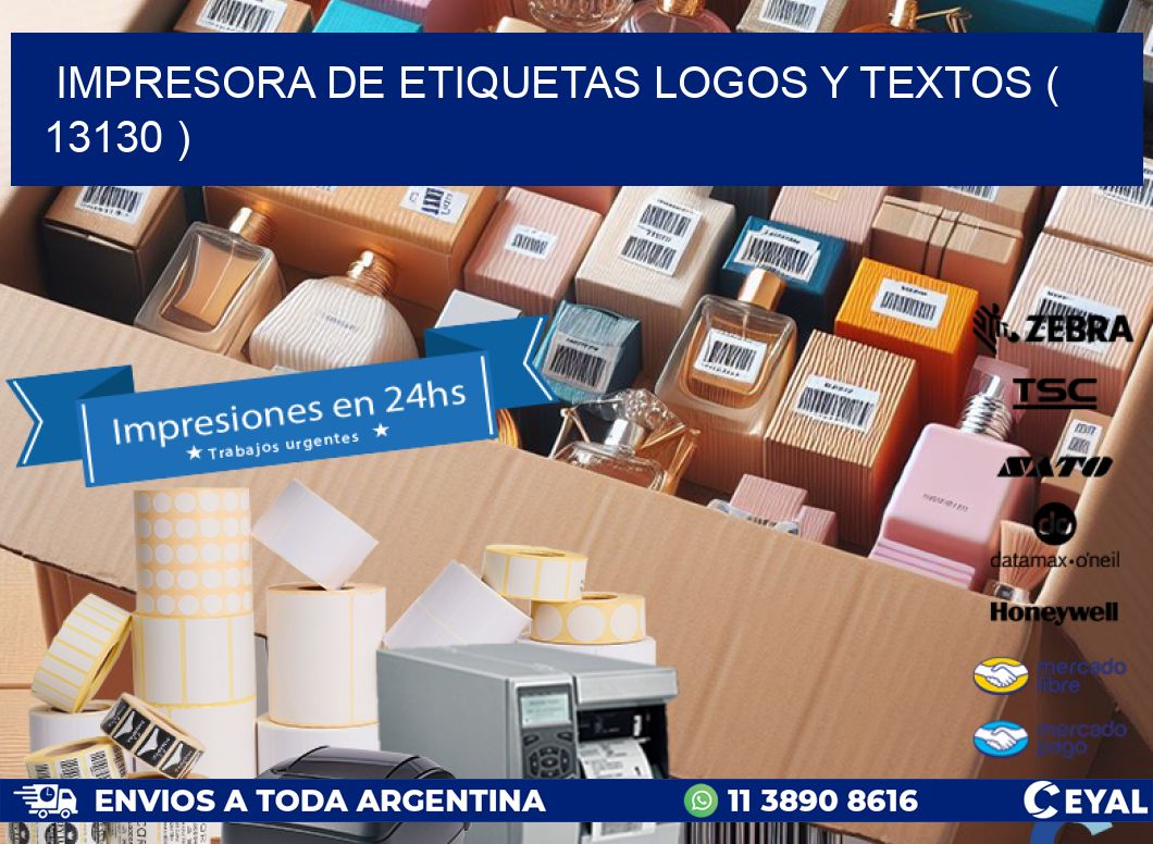 impresora de etiquetas logos y textos ( 13130 )