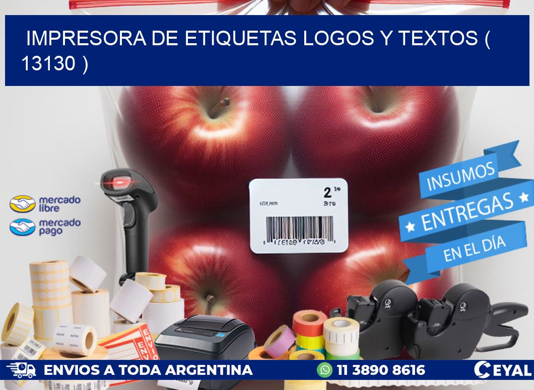 impresora de etiquetas logos y textos ( 13130 )