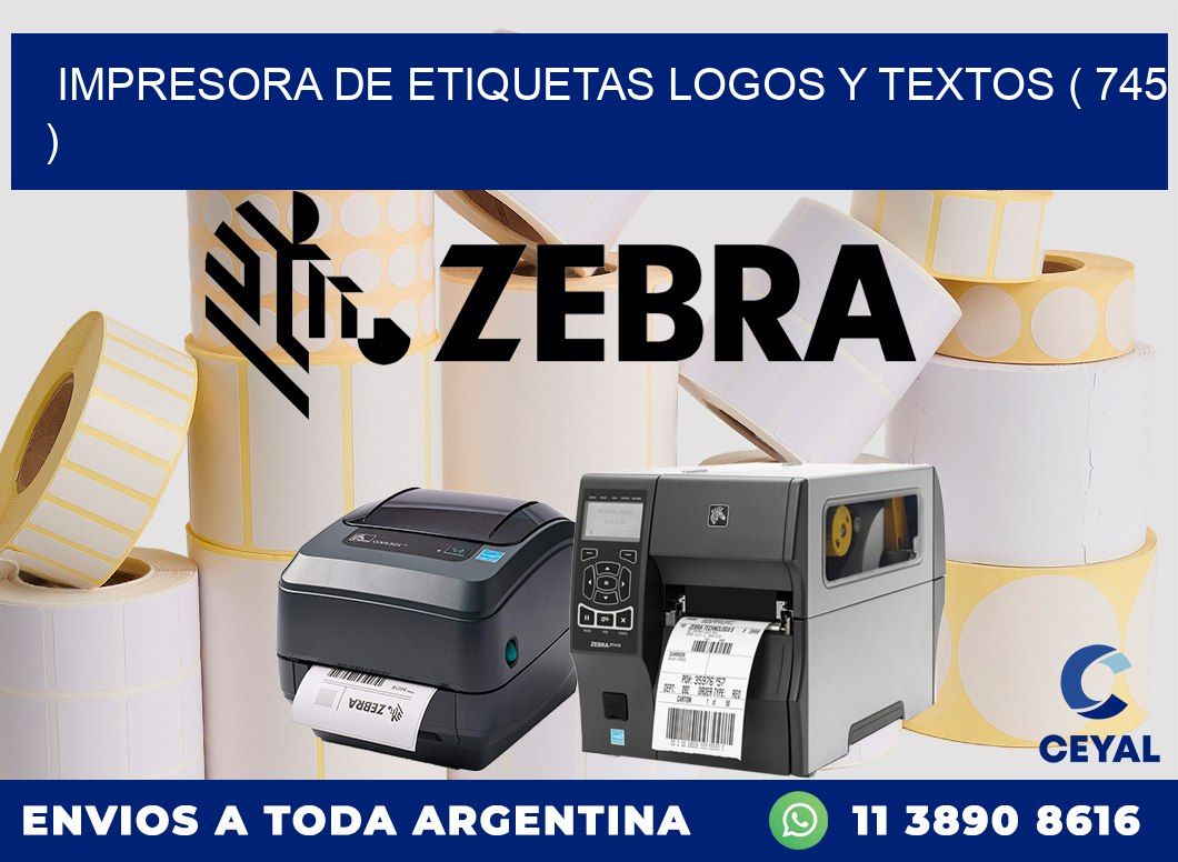 impresora de etiquetas logos y textos ( 745 )