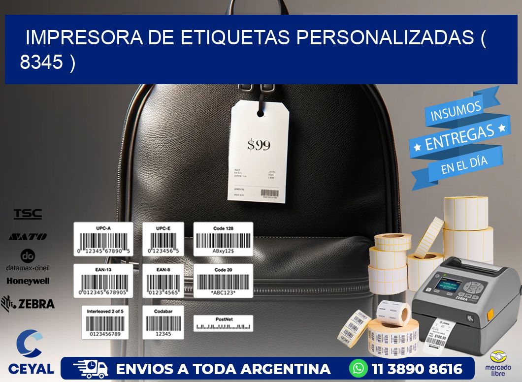 impresora de etiquetas personalizadas ( 8345 )