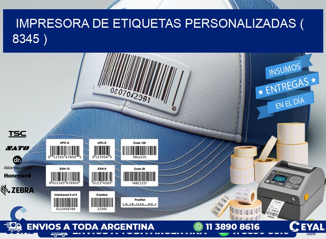 impresora de etiquetas personalizadas ( 8345 )