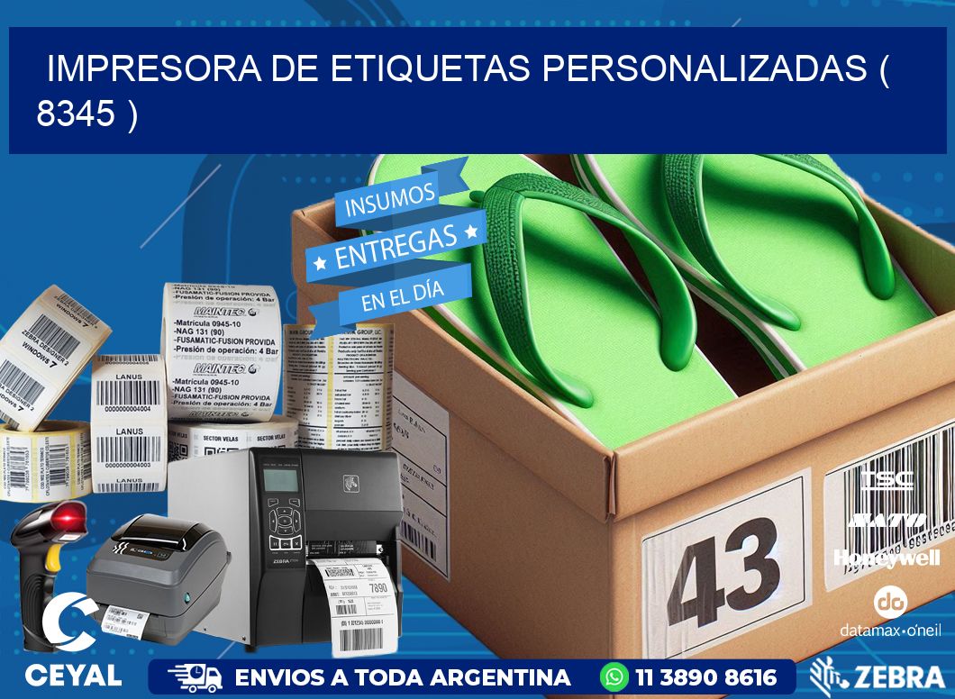 impresora de etiquetas personalizadas ( 8345 )