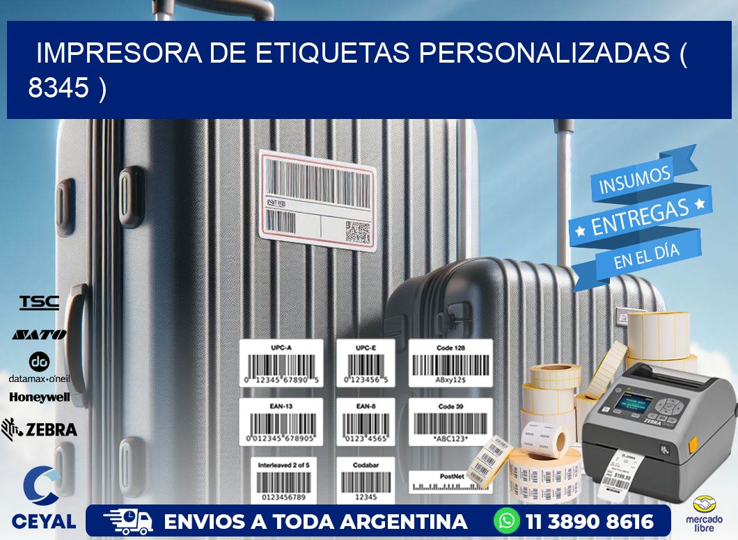 impresora de etiquetas personalizadas ( 8345 )