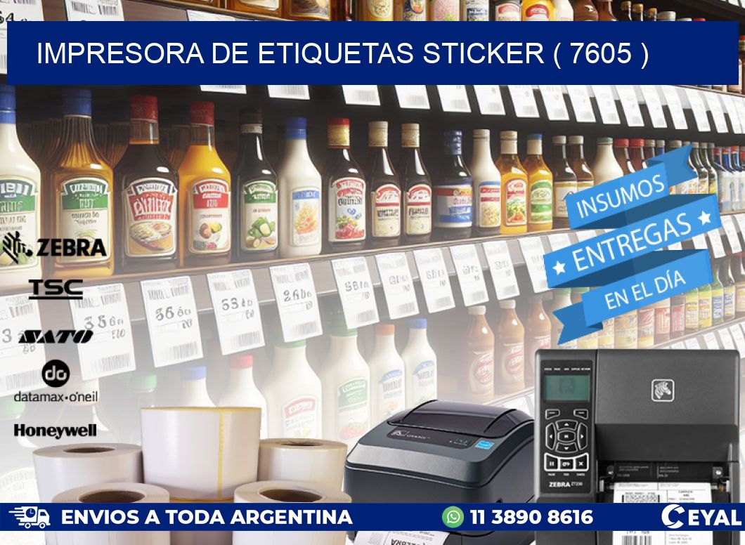 impresora de etiquetas sticker ( 7605 )