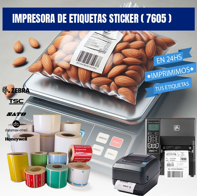 impresora de etiquetas sticker ( 7605 )