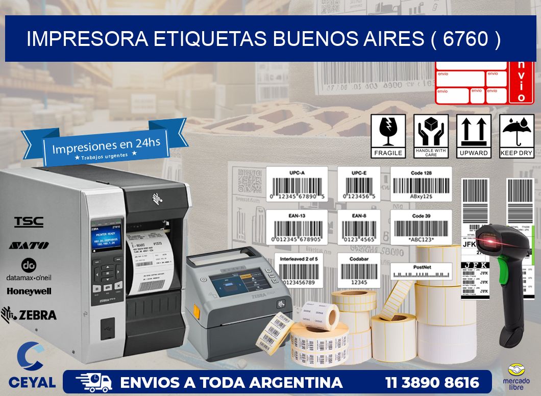 impresora etiquetas buenos aires ( 6760 )